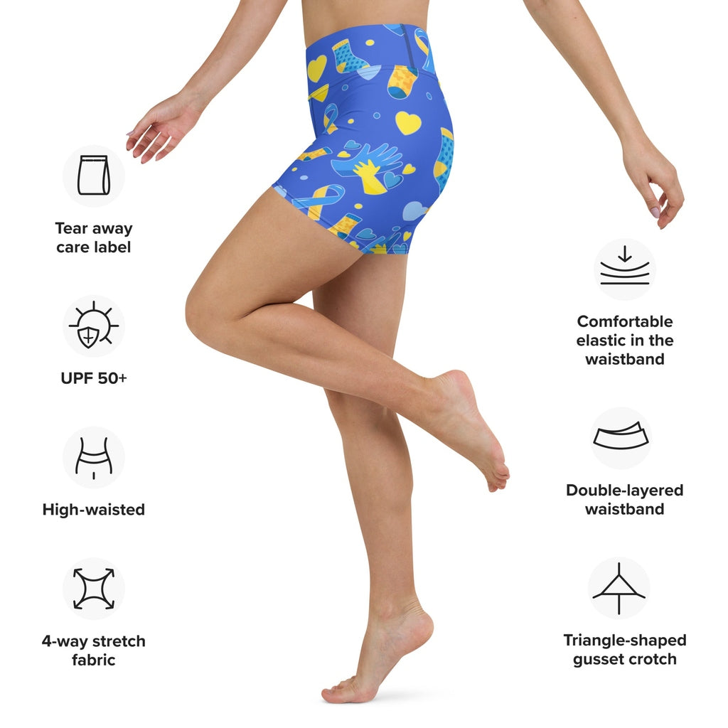 Down Syndrome Awareness Yoga Shorts