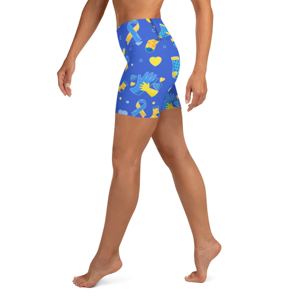 Down Syndrome Awareness Yoga Shorts