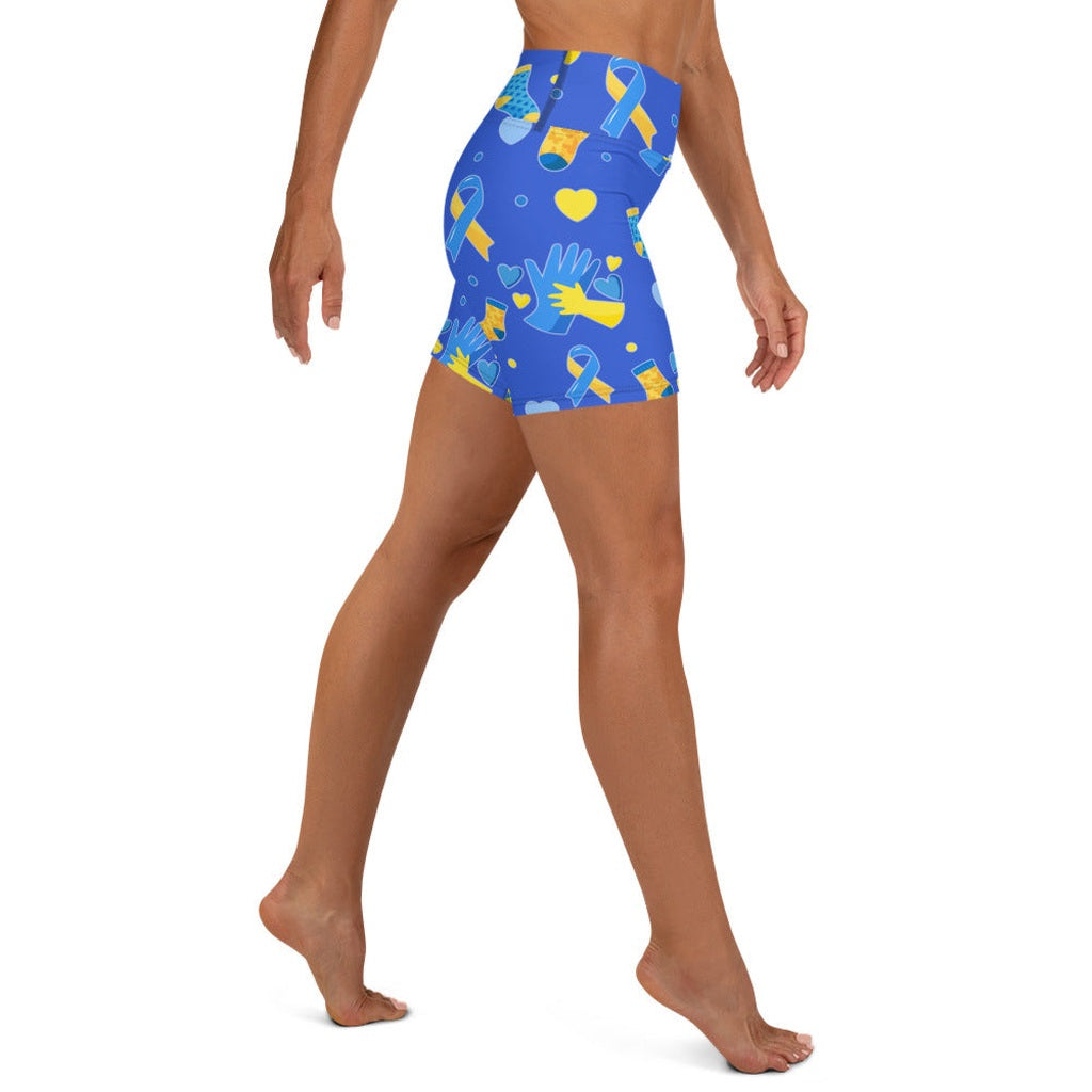 Down Syndrome Awareness Yoga Shorts
