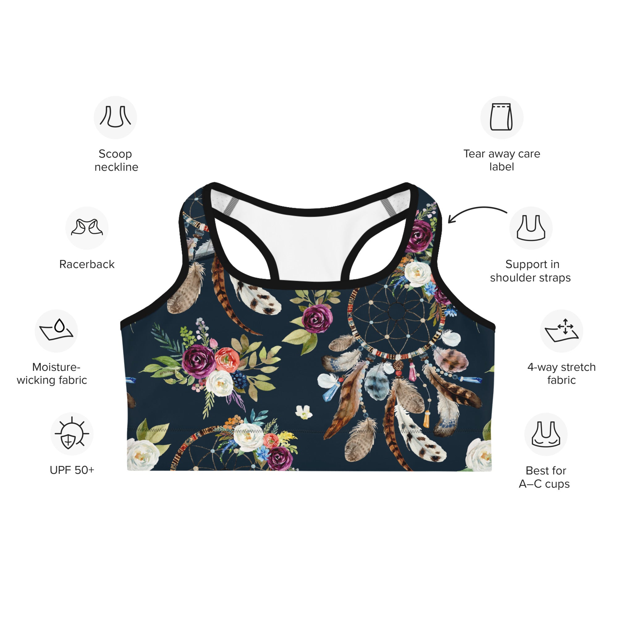 Dream Catcher Sports Bra