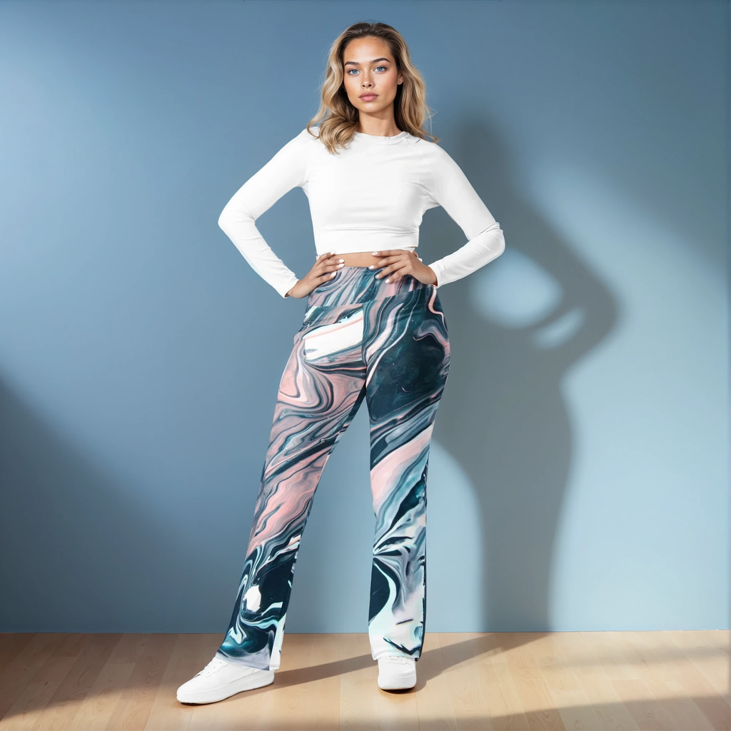 Dreamy Marble Flare Leggings