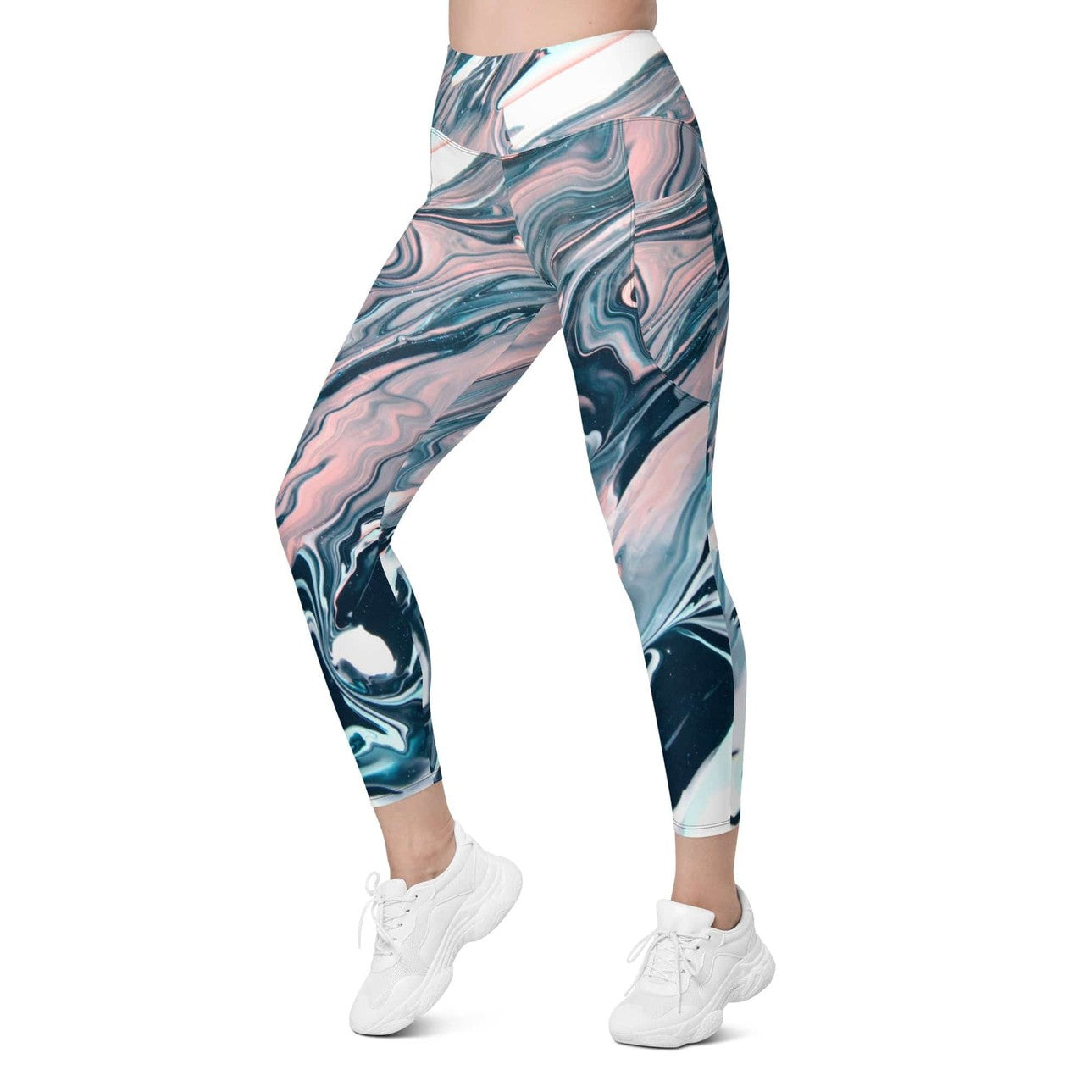 Dreamy Marble Leggings With Pockets