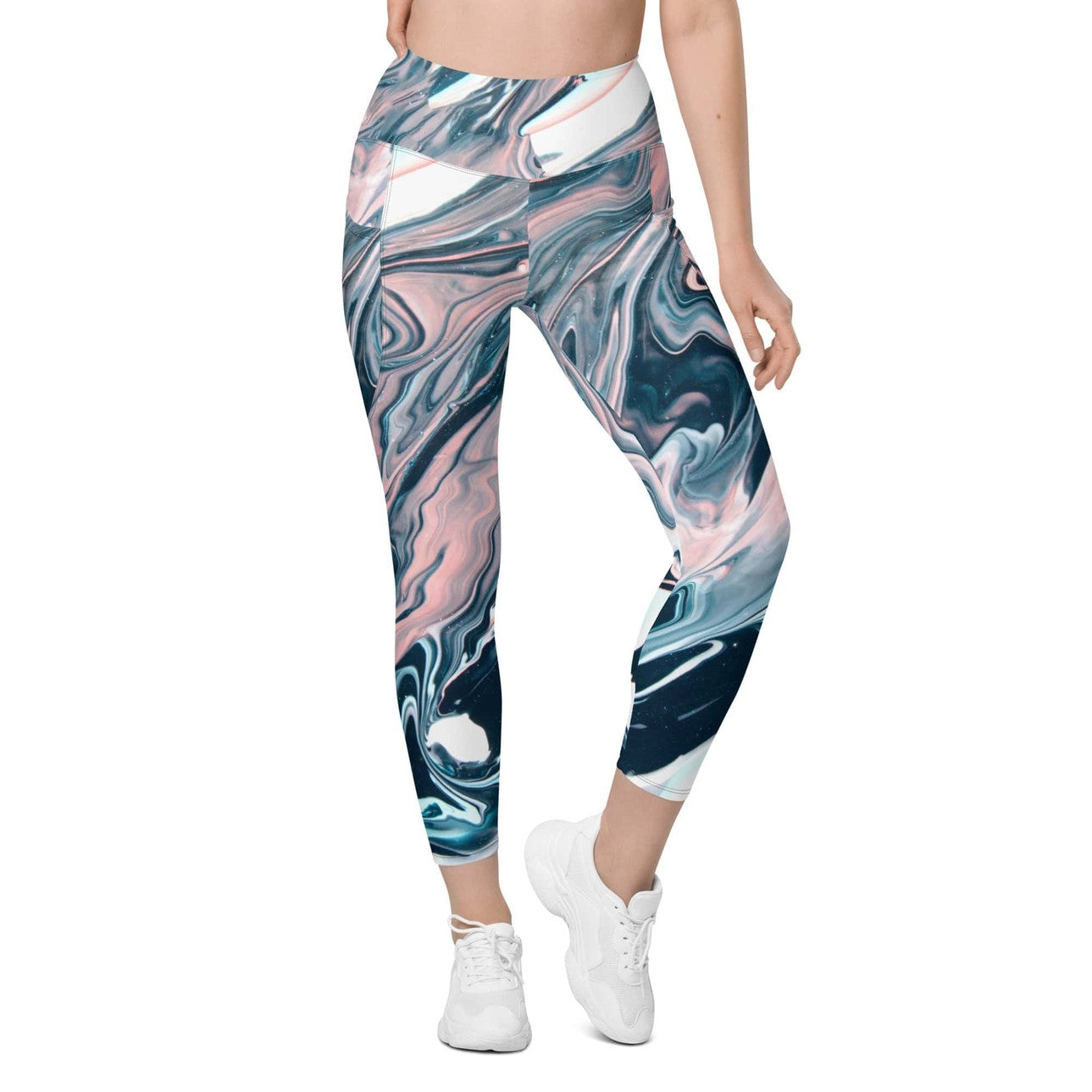 Dreamy Marble Leggings With Pockets