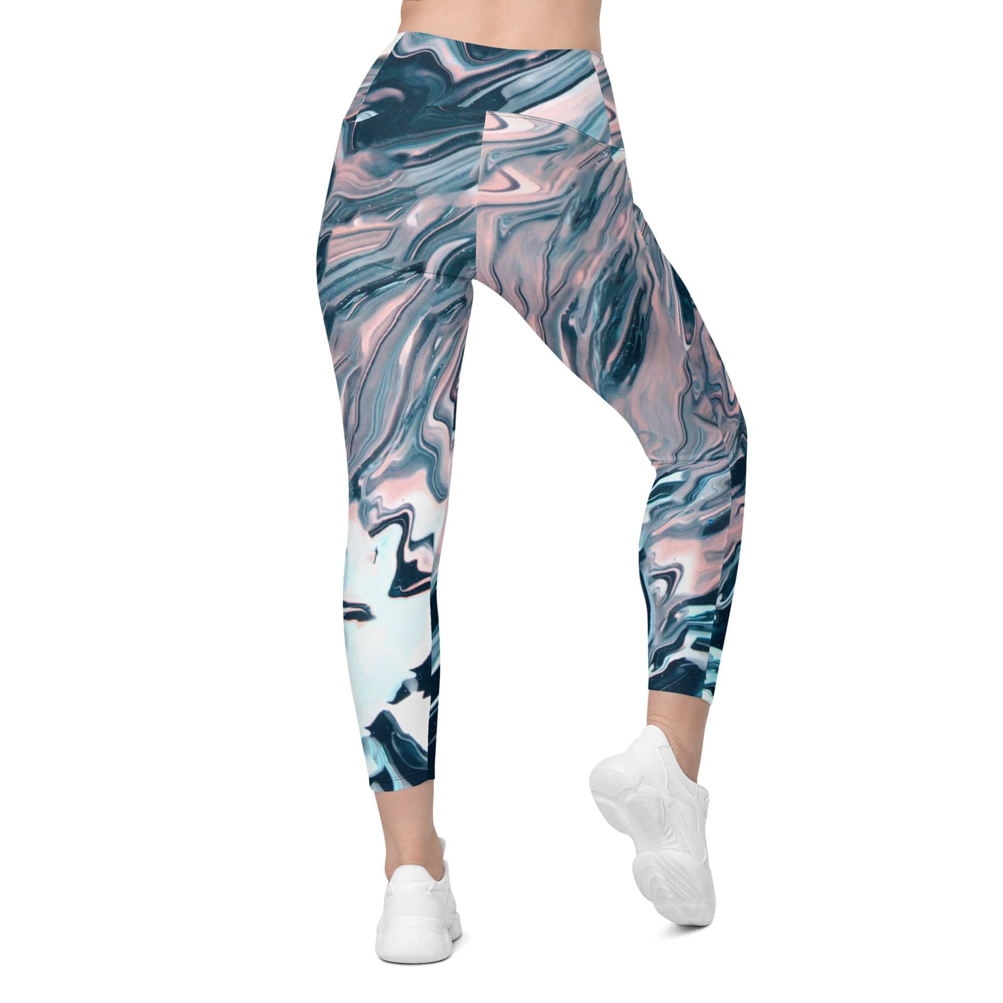 Dreamy Marble Leggings With Pockets