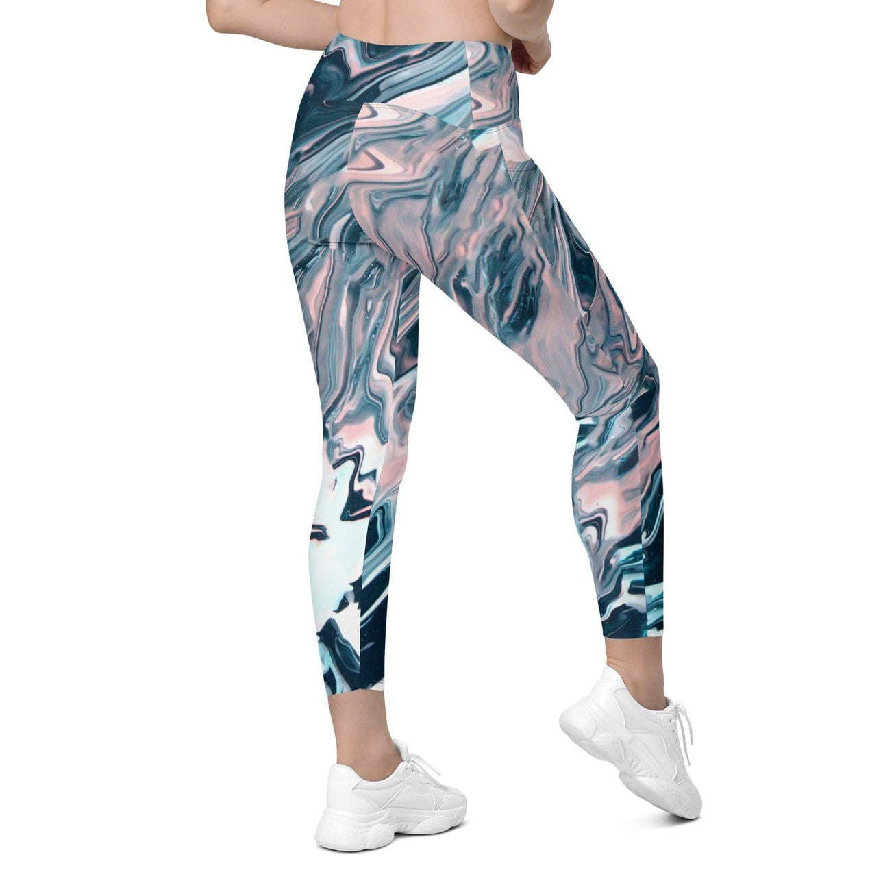 Dreamy Marble Leggings With Pockets