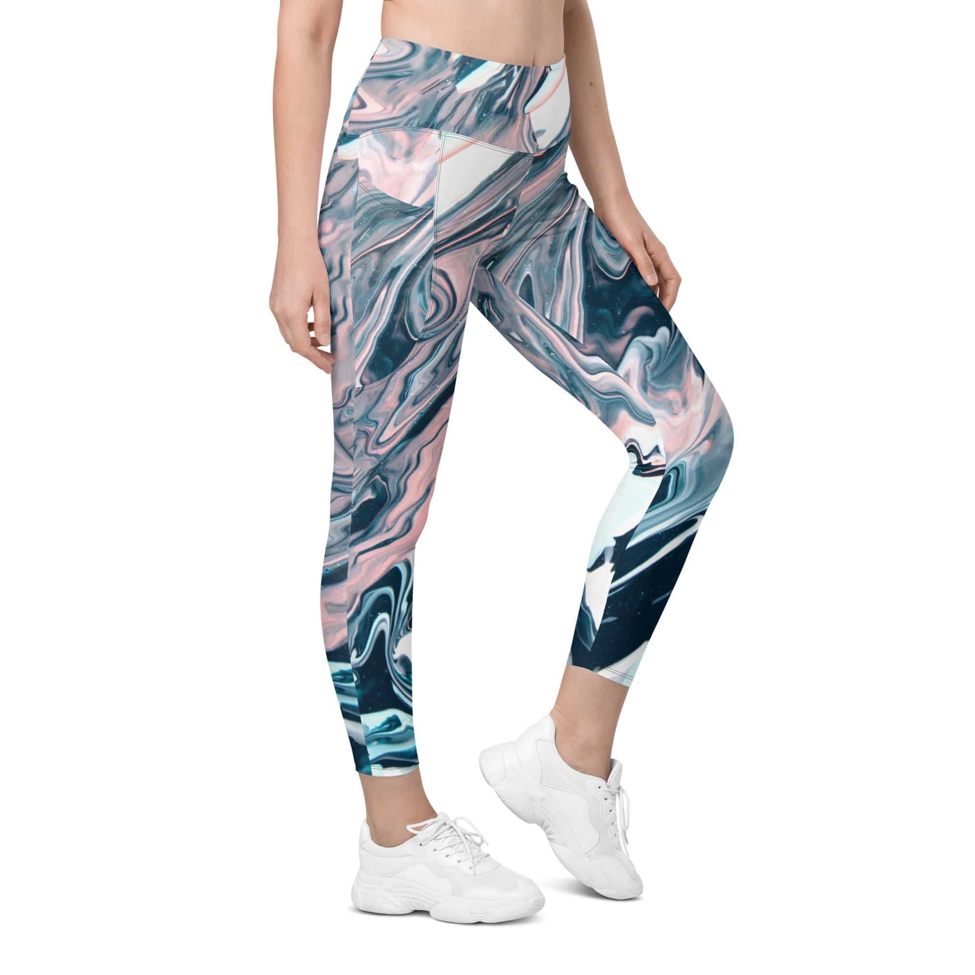 Dreamy Marble Leggings With Pockets