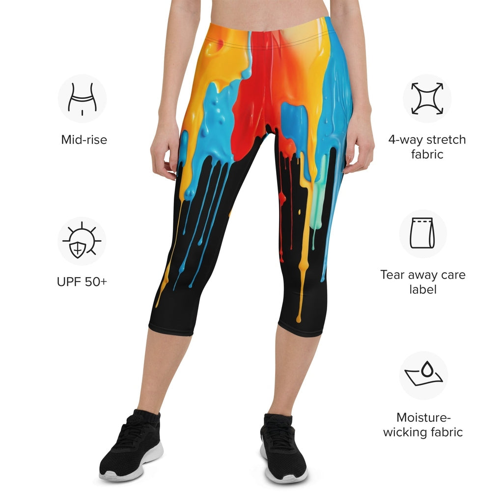 Dripping Color Capris