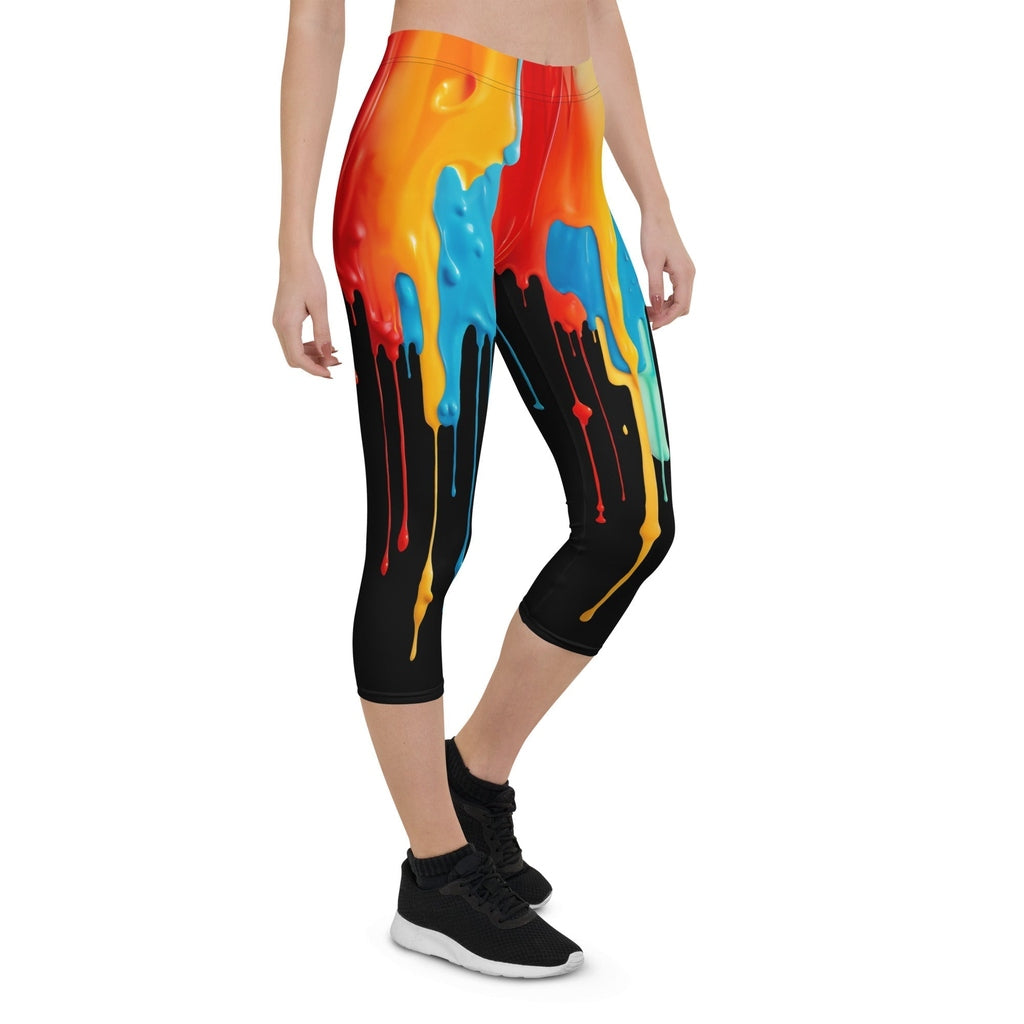 Dripping Color Capris