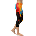 Dripping Color Capris