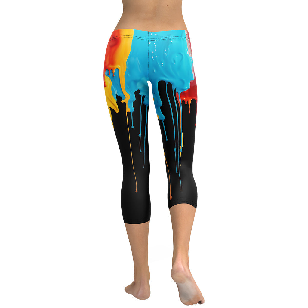 Dripping Color Capris