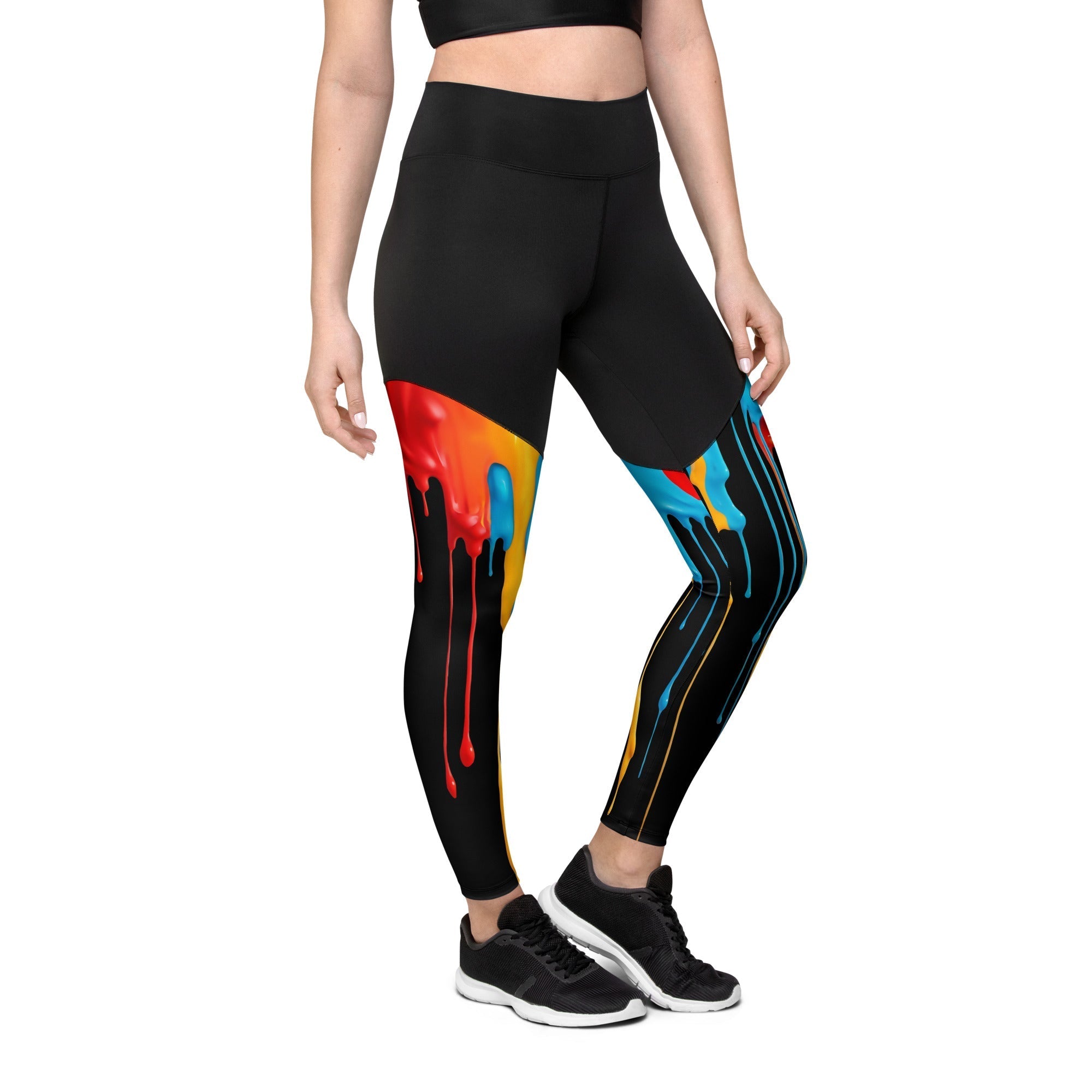 Dripping Color Compression Leggings
