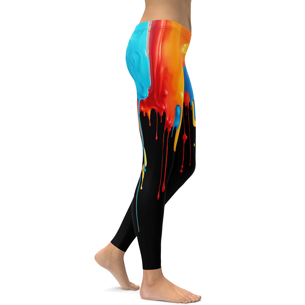 Dripping Color Leggings