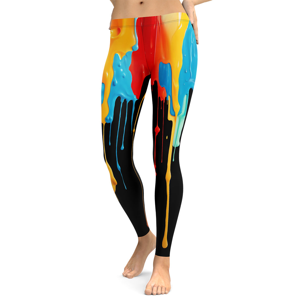 Dripping Color Leggings