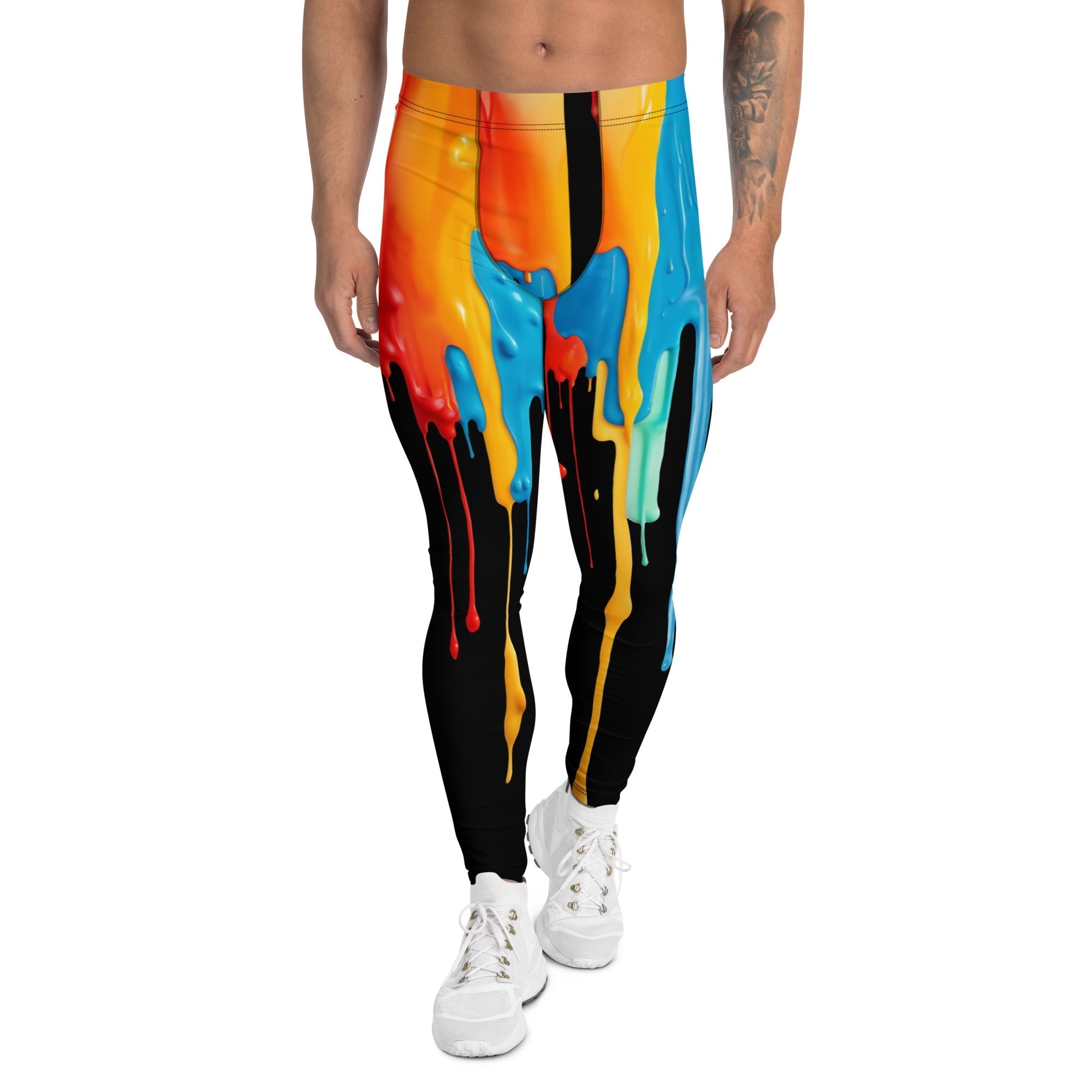 Dripping Color Men's Leggings