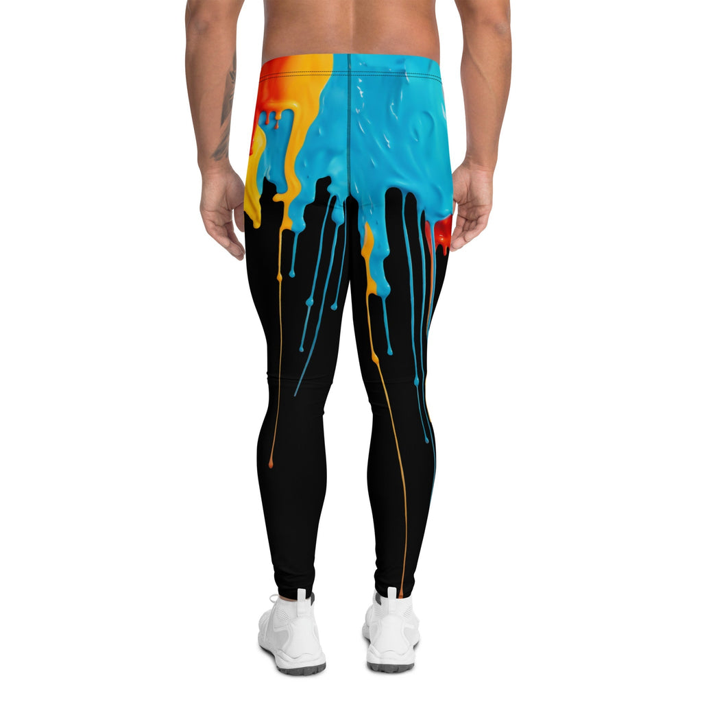Dripping Color Men's Leggings
