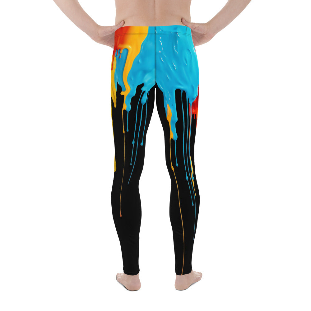 Dripping Color Men's Leggings