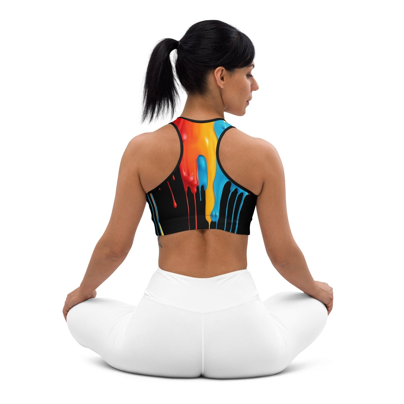 Dripping Color Sports Bra