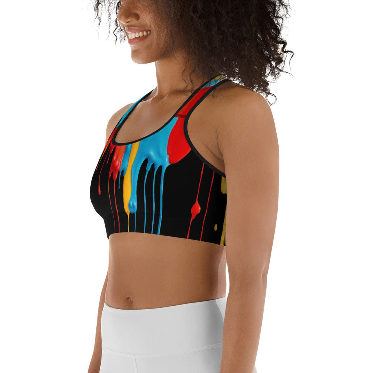 Dripping Color Sports Bra