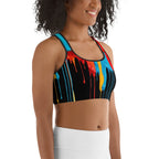 Dripping Color Sports Bra