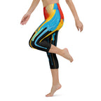 Dripping Color Yoga Capris