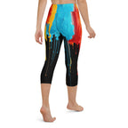 Dripping Color Yoga Capris