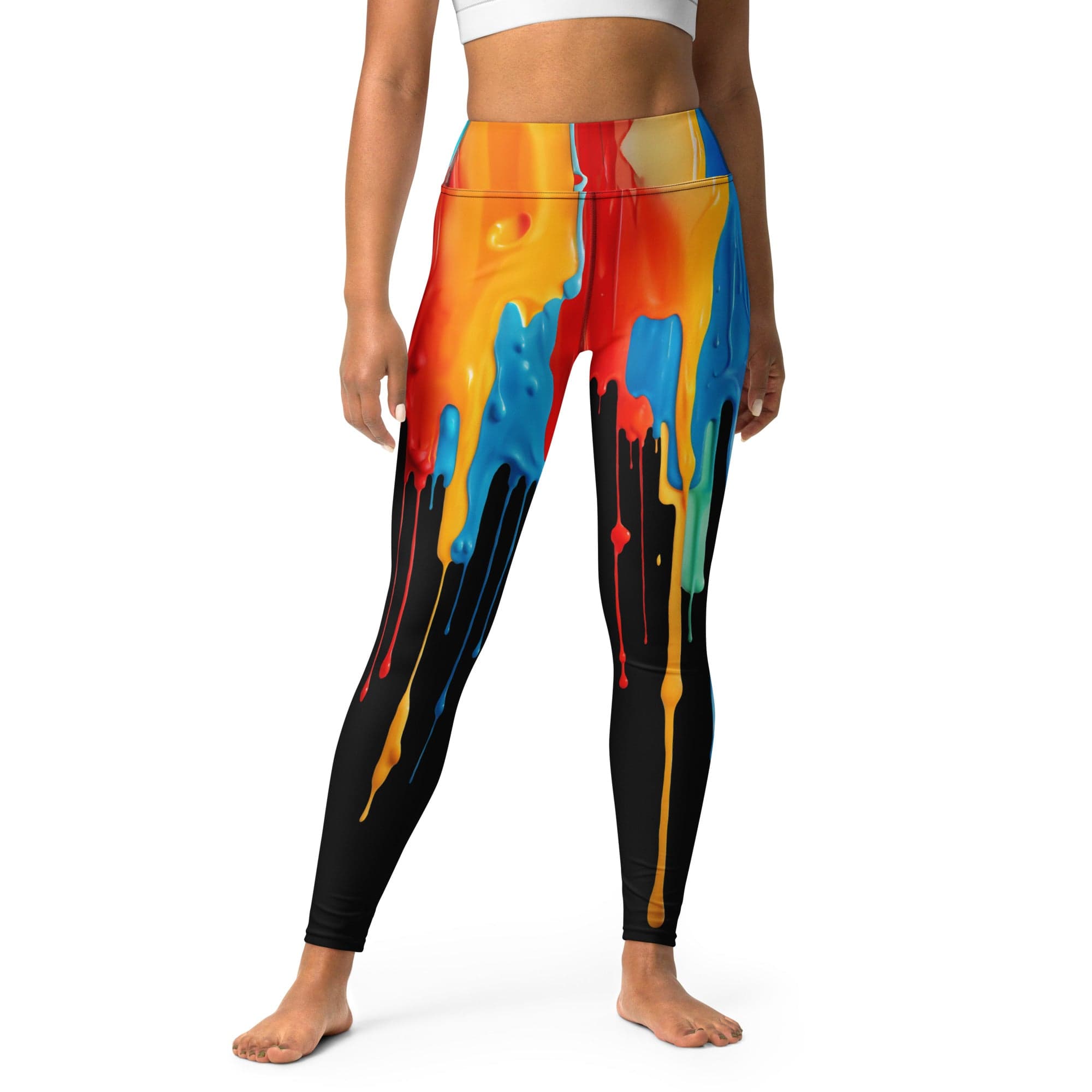 Dripping Color Yoga Leggings
