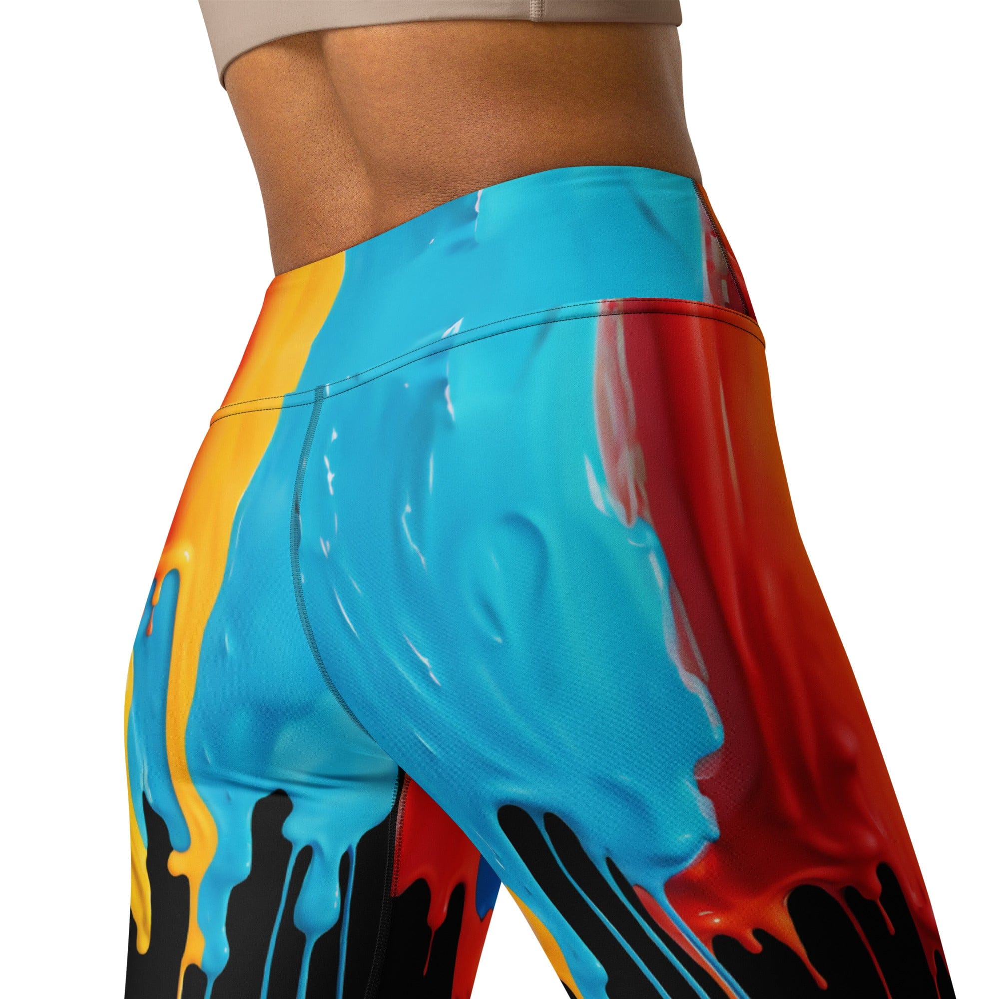 Dripping Color Yoga Leggings
