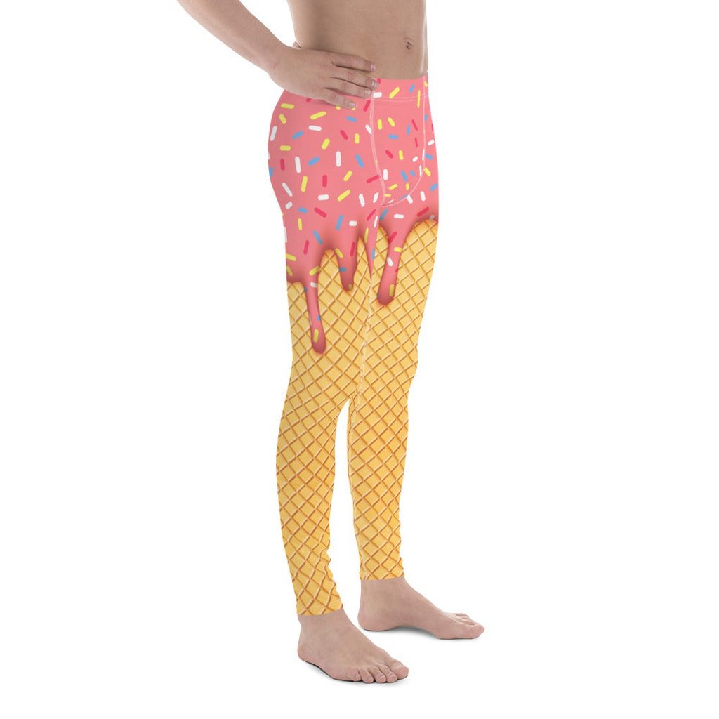 Dripping Ice Cream Men's Leggings