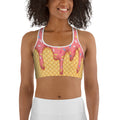 Dripping Ice Cream Sports Bra