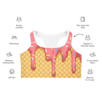 Dripping Ice Cream Sports Bra