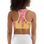 Dripping Ice Cream Sports Bra