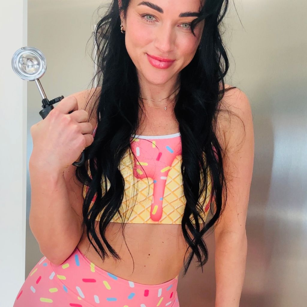 Dripping Ice Cream Sports Bra