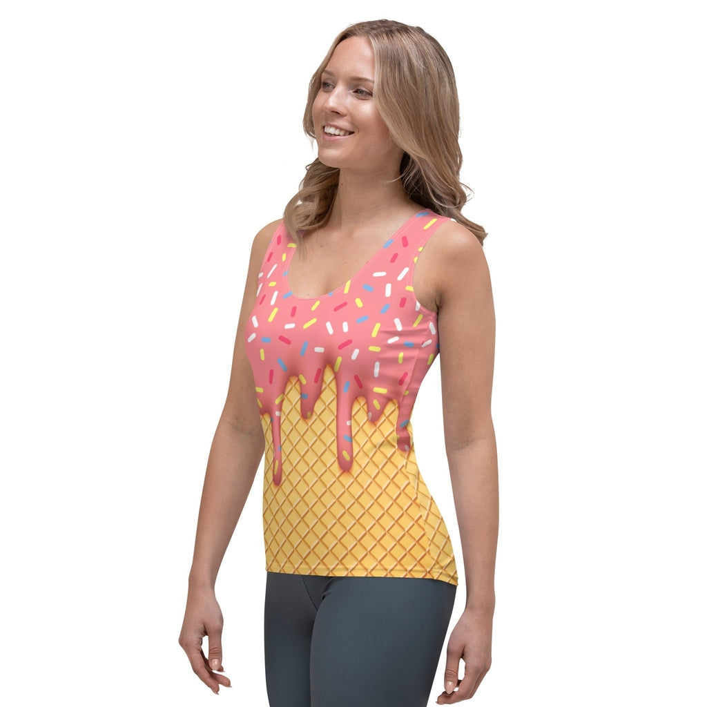 Dripping Ice Cream Tank Top