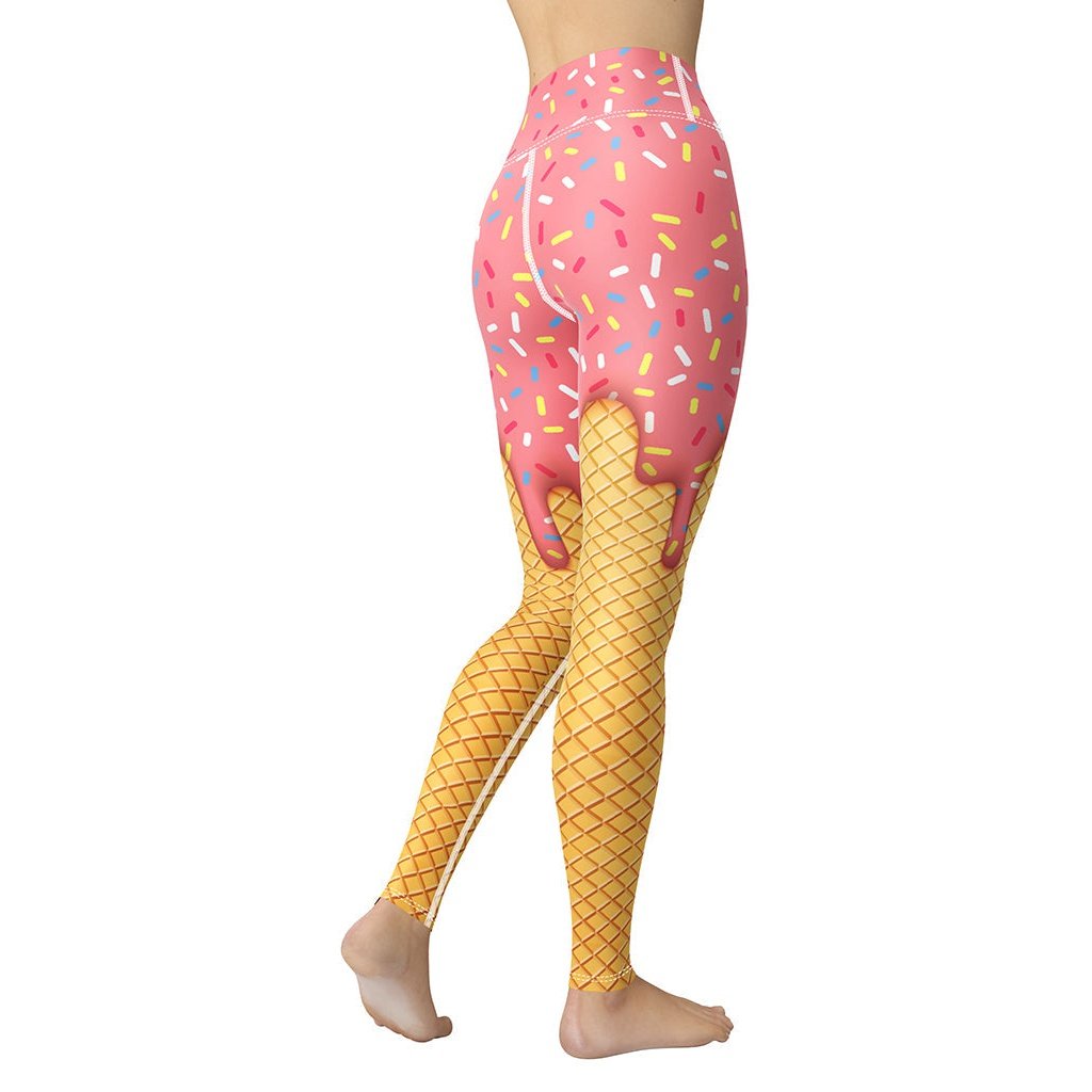 Dripping Ice Cream Yoga Leggings