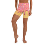 Dripping Ice Cream Yoga Shorts