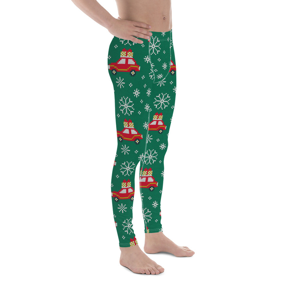 Driving Home For Christmas Men's Leggings