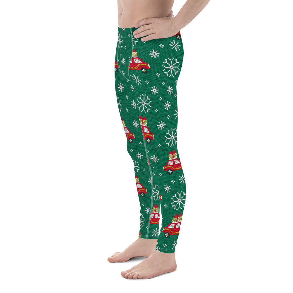 Driving Home For Christmas Men's Leggings