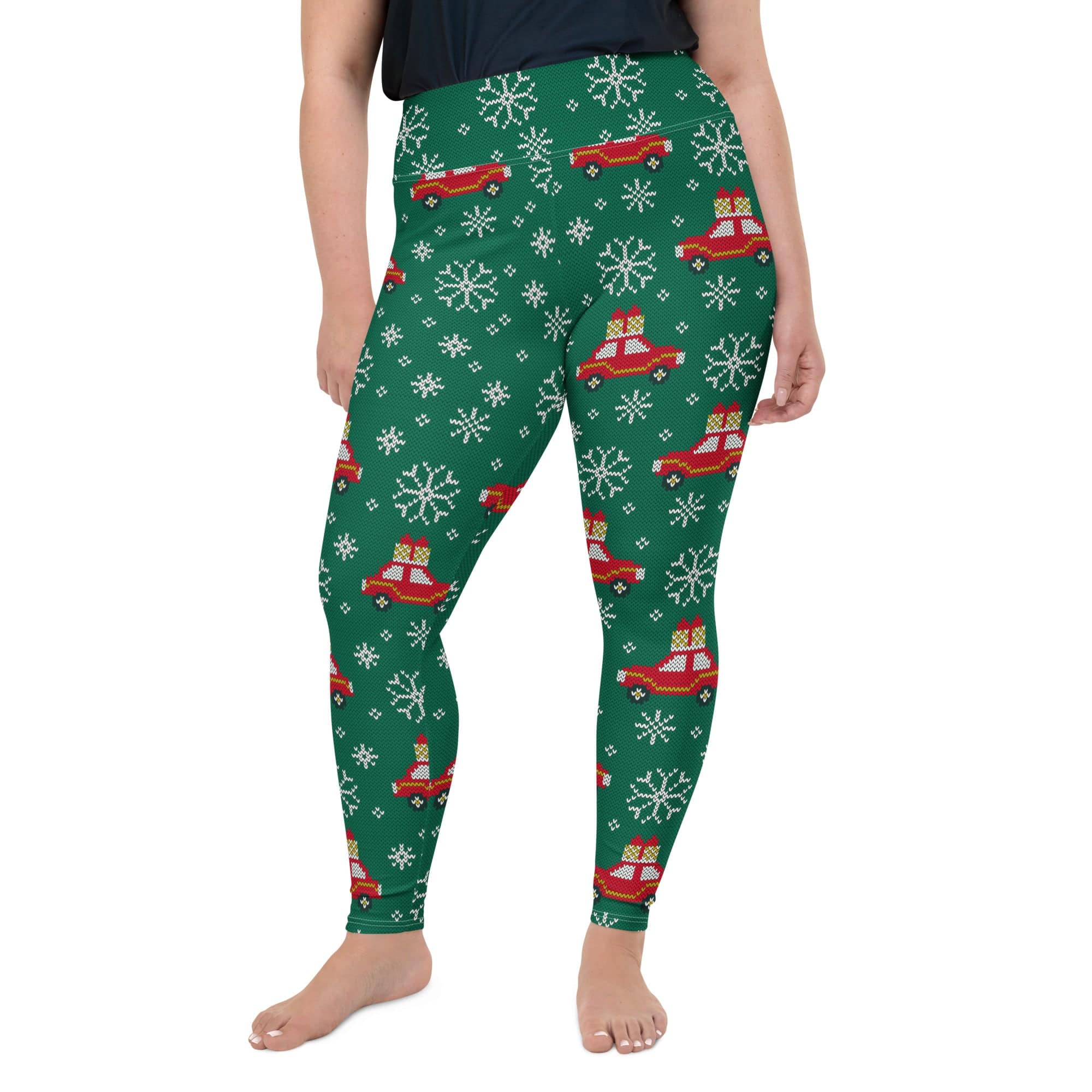 Driving Home For Christmas Plus Size Leggings