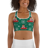 Driving Home For Christmas Sports Bra