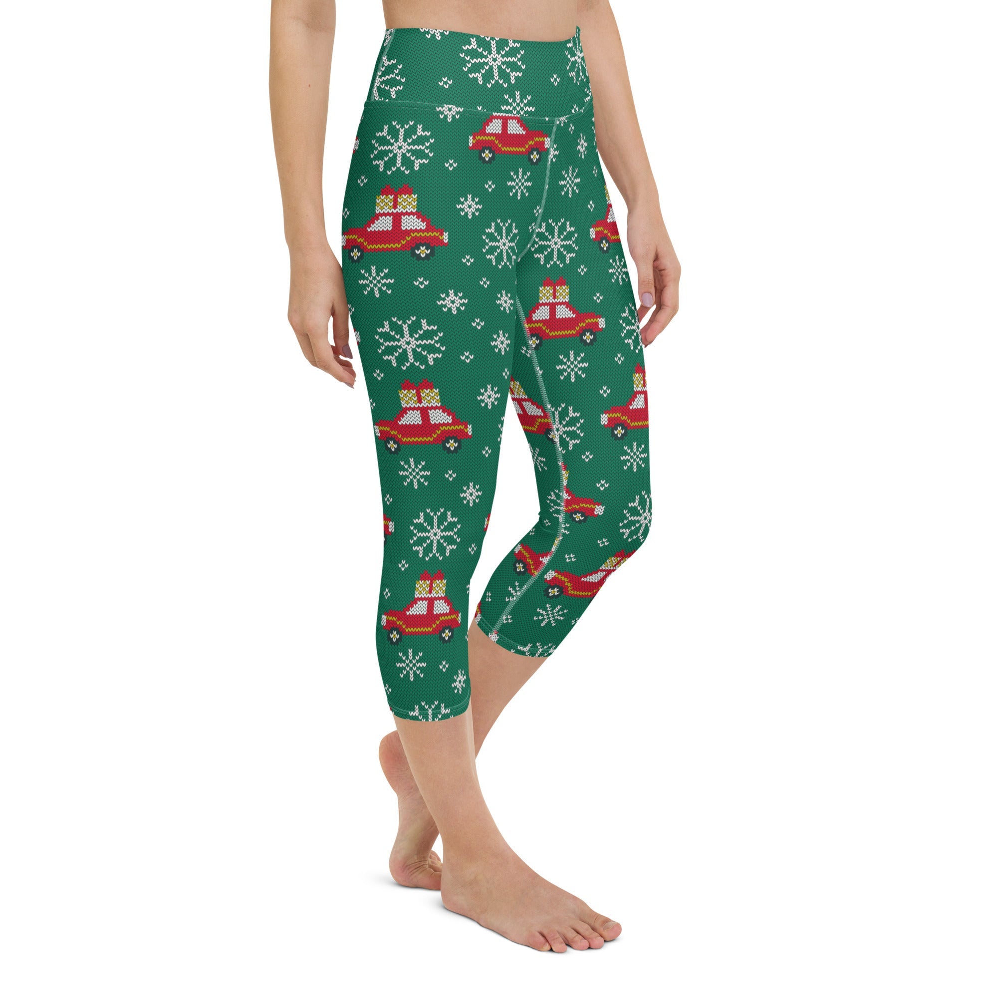 Driving Home For Christmas Yoga Capris