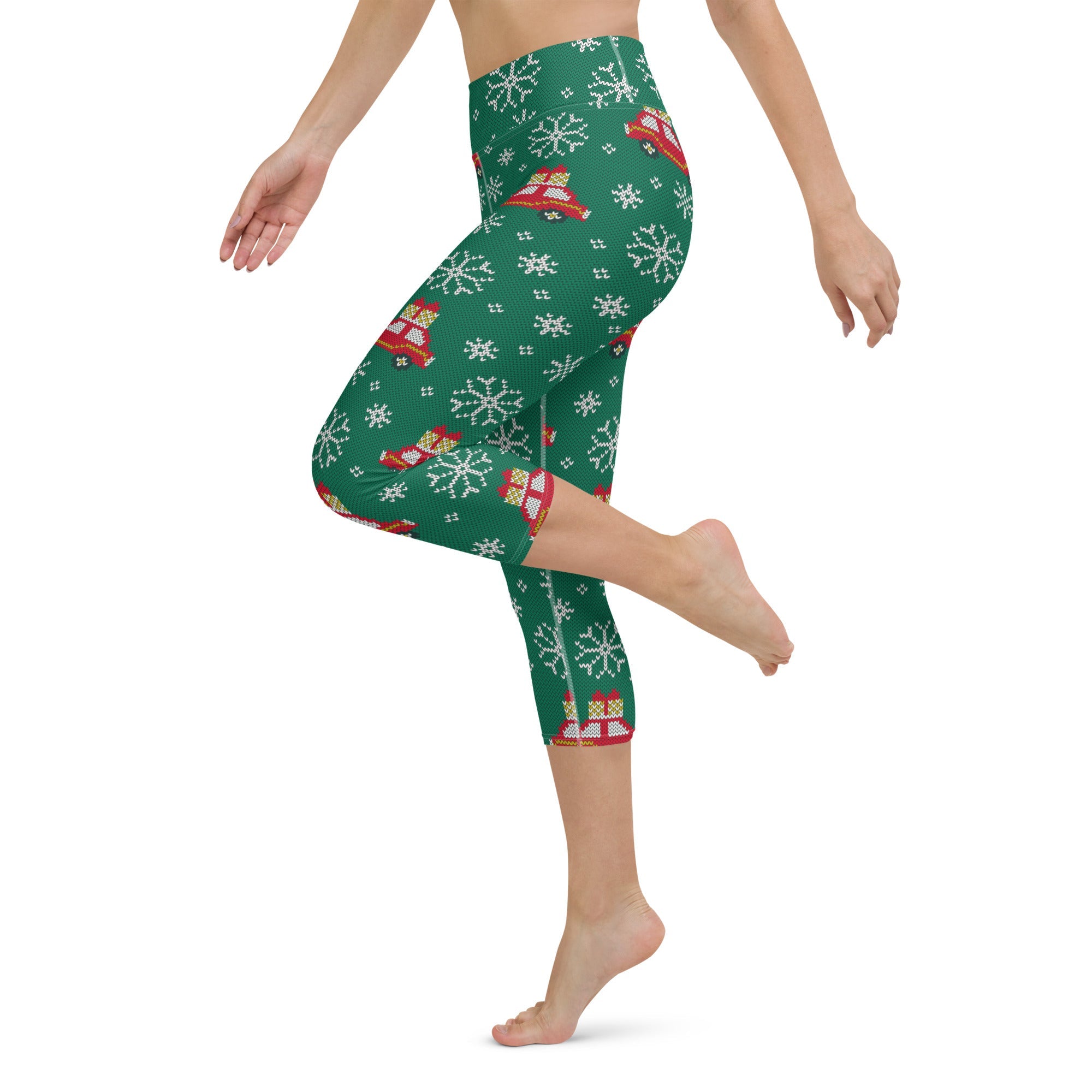 Driving Home For Christmas Yoga Capris