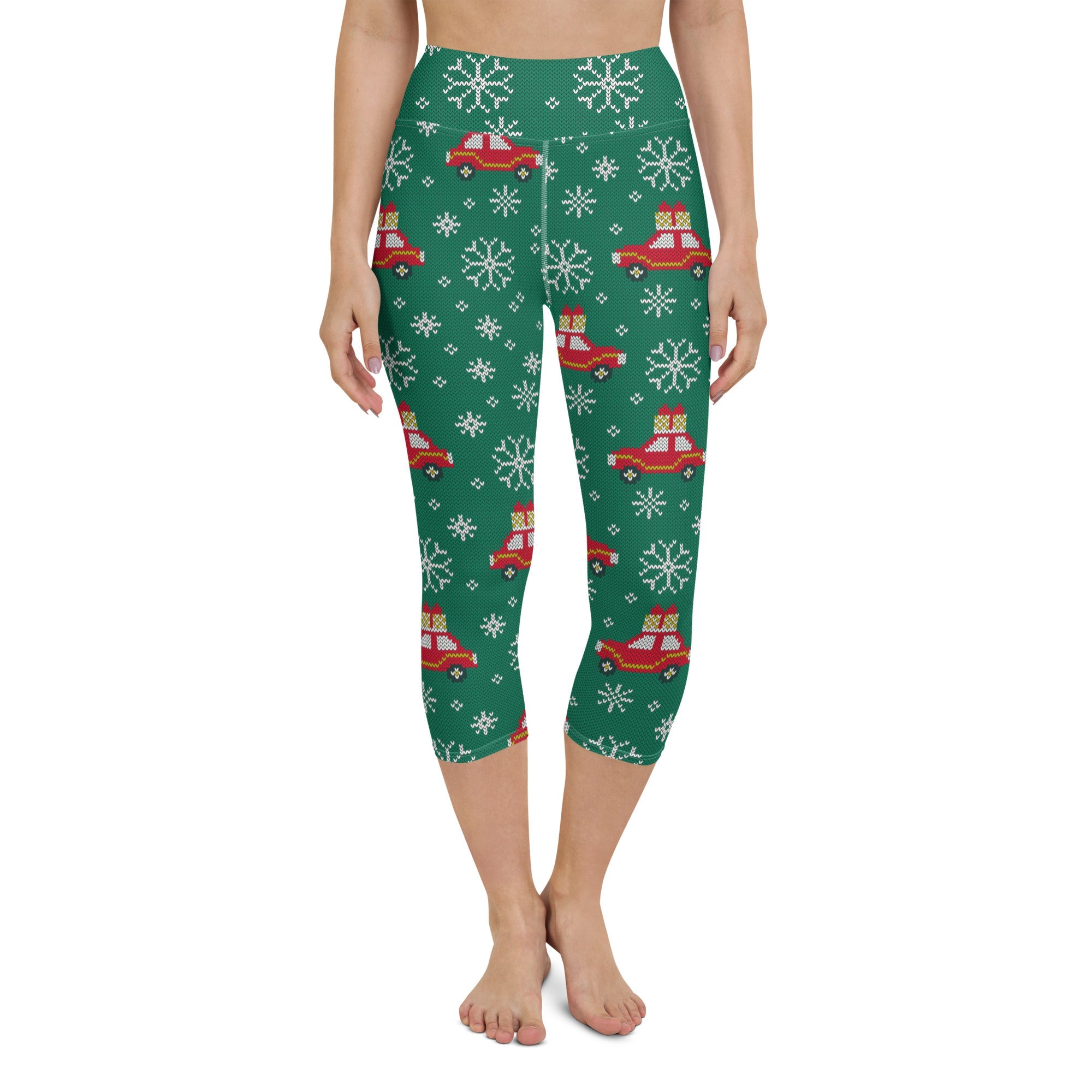 Driving Home For Christmas Yoga Capris