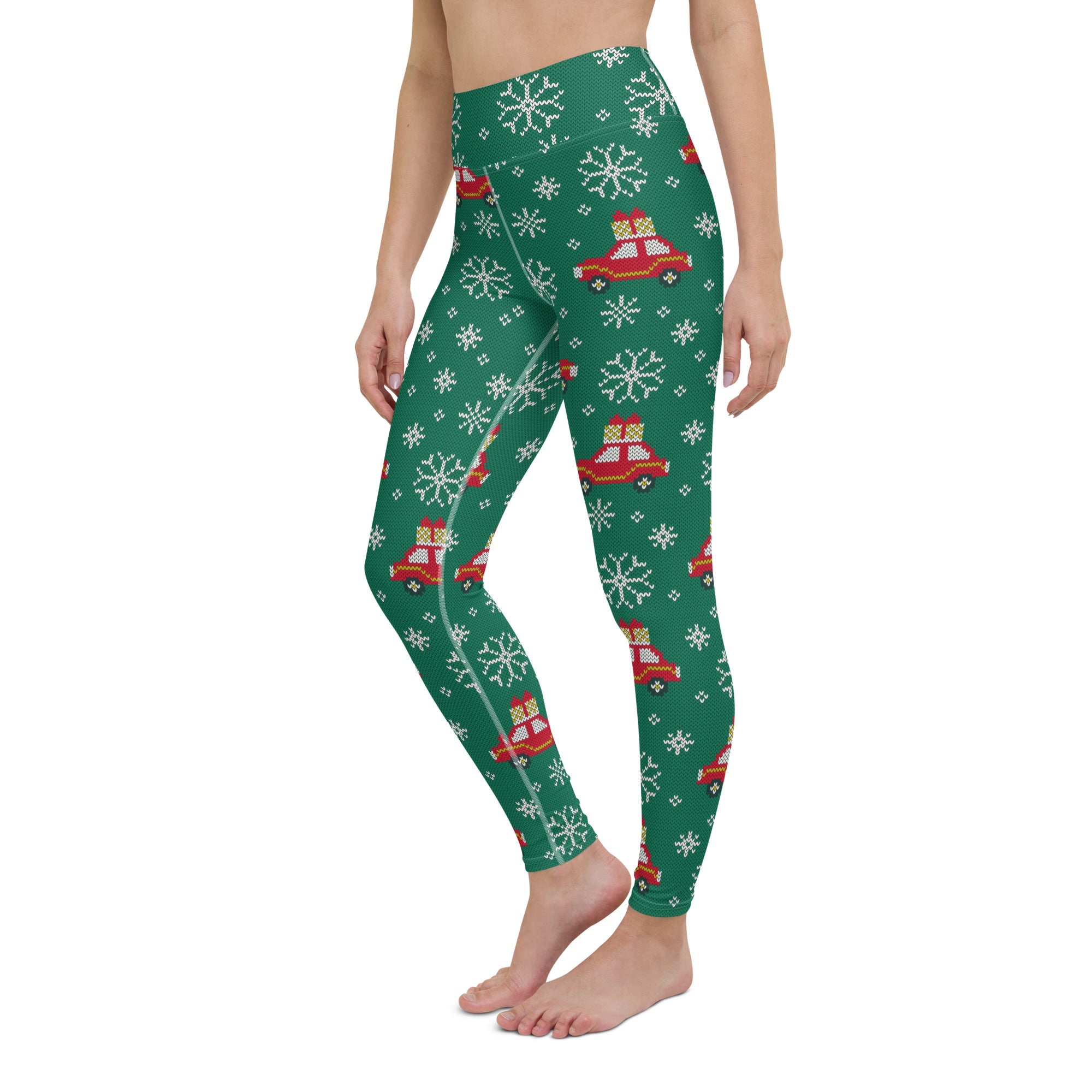 Driving Home For Christmas Yoga Leggings