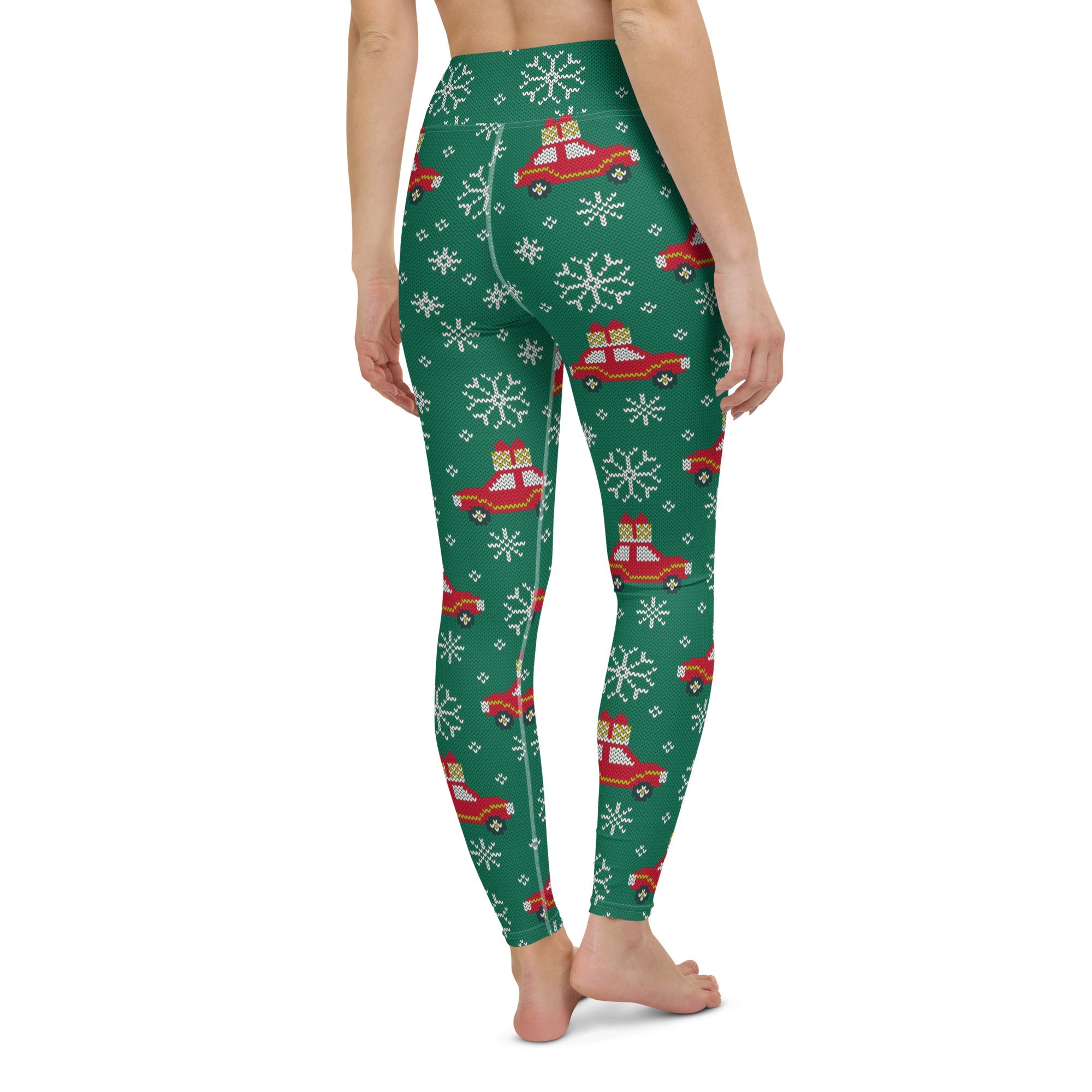 Driving Home For Christmas Yoga Leggings