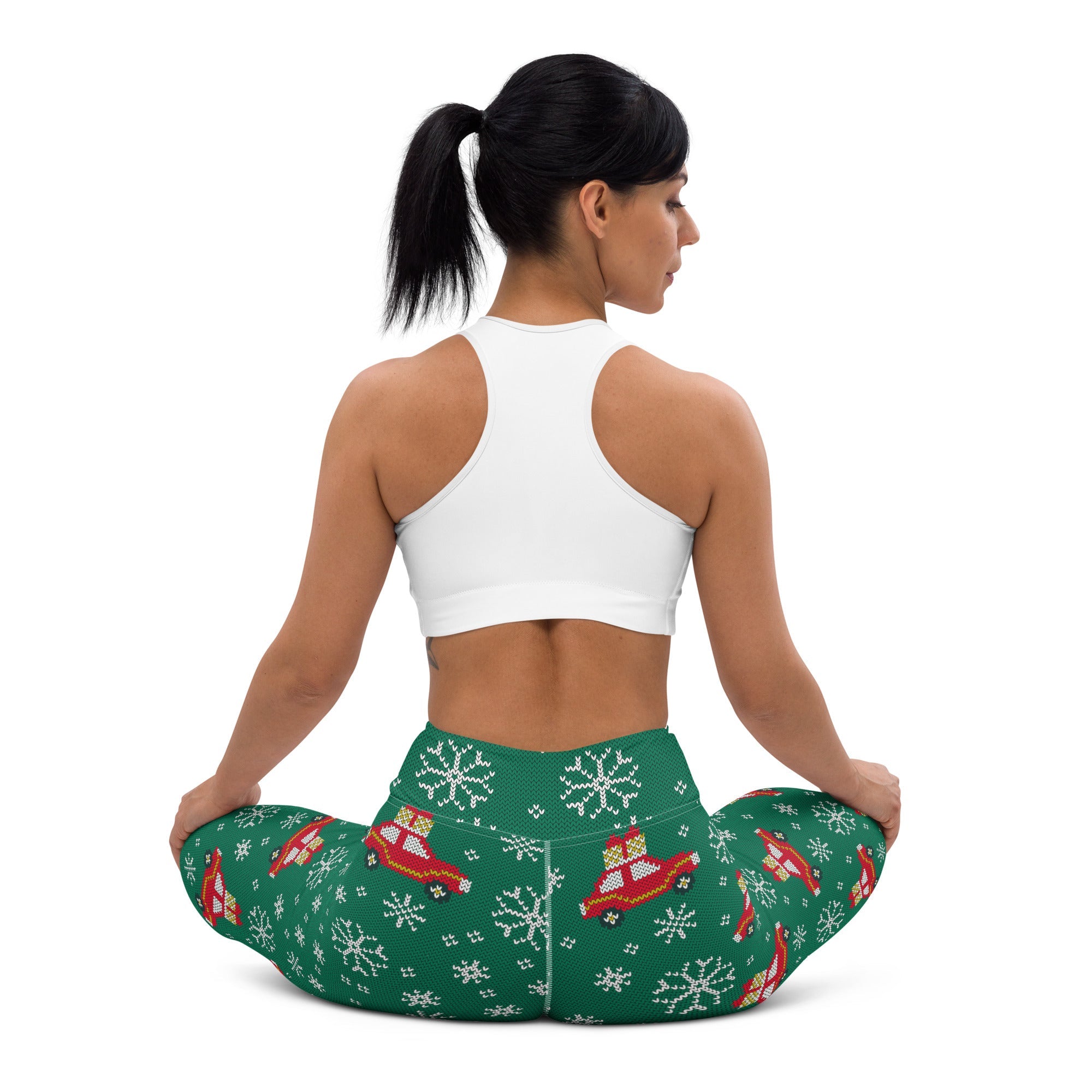 Driving Home For Christmas Yoga Leggings