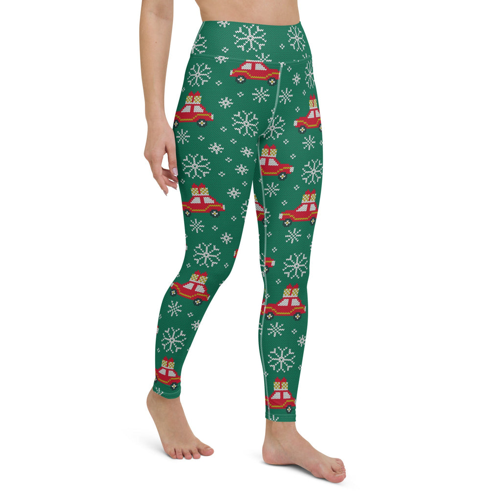 Driving Home For Christmas Yoga Leggings