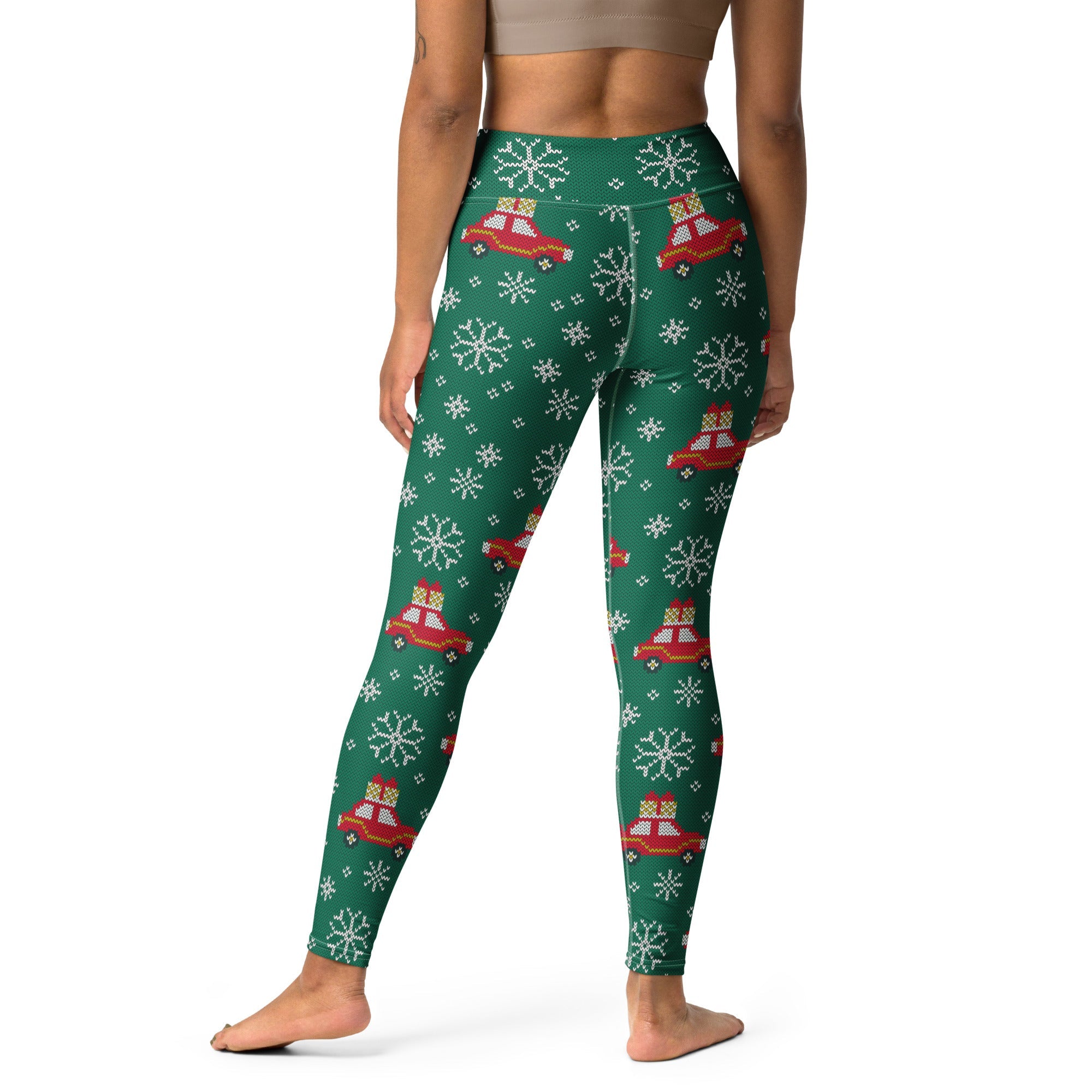 Driving Home For Christmas Yoga Leggings