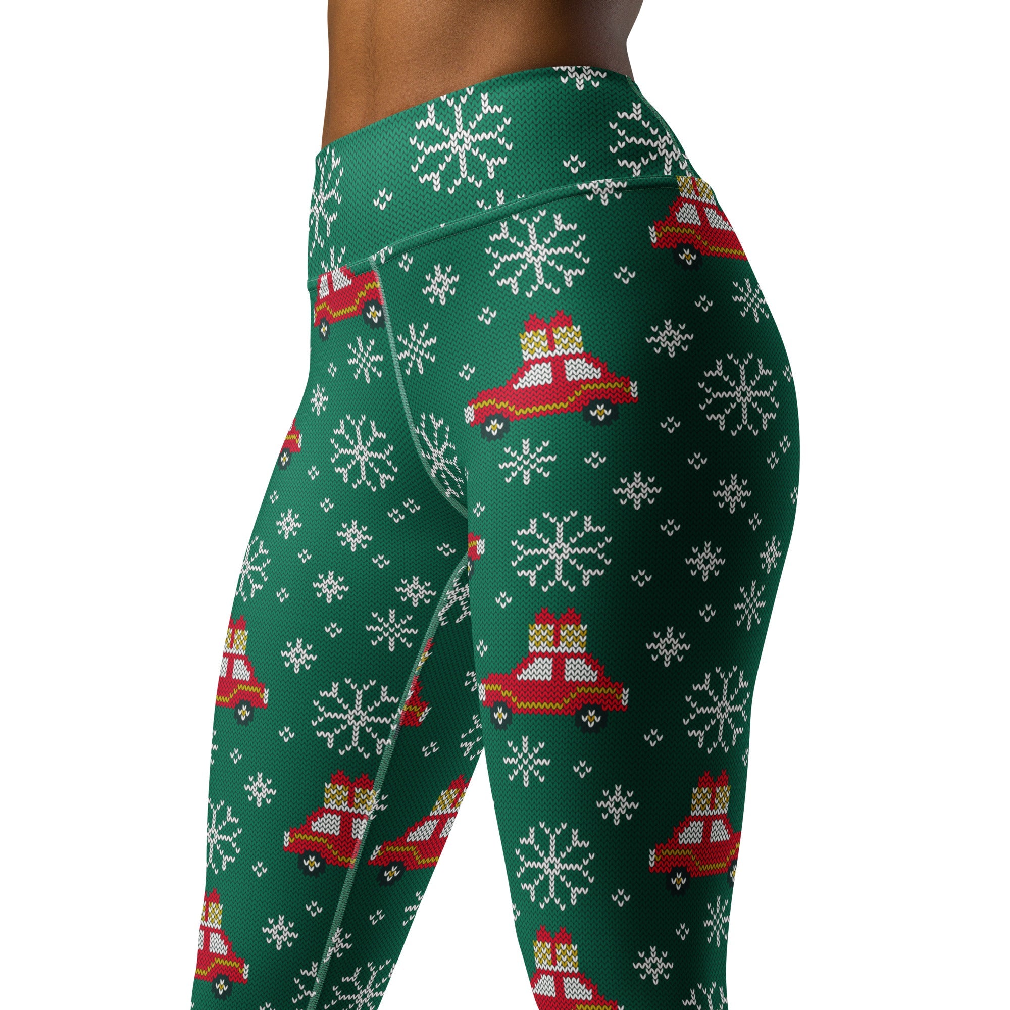 Driving Home For Christmas Yoga Leggings