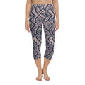 Dusty Pink Snakeskin Yoga Capris