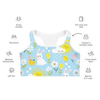 Easter Cute Pattern Sports Bra